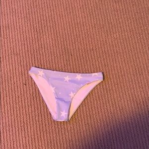 light blue star bikini bottom
